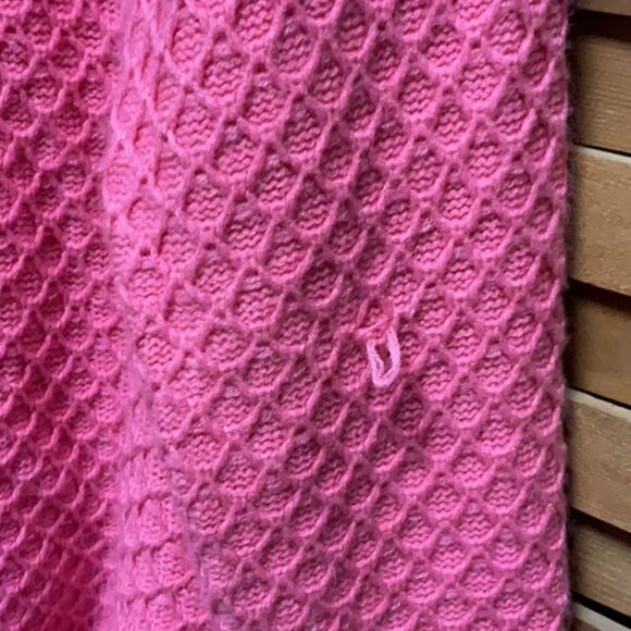 St. John's Bay Pink Crew Neck Sweater Textured Knit Design Women XL Acrylic - Picture 4 of 10